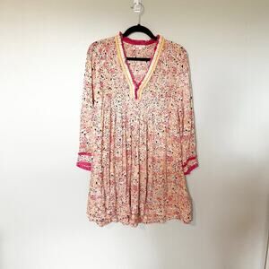 POUPETTE ST. BARTH‎ Ola Long Sleeve Mini Dress Orange Malva xs